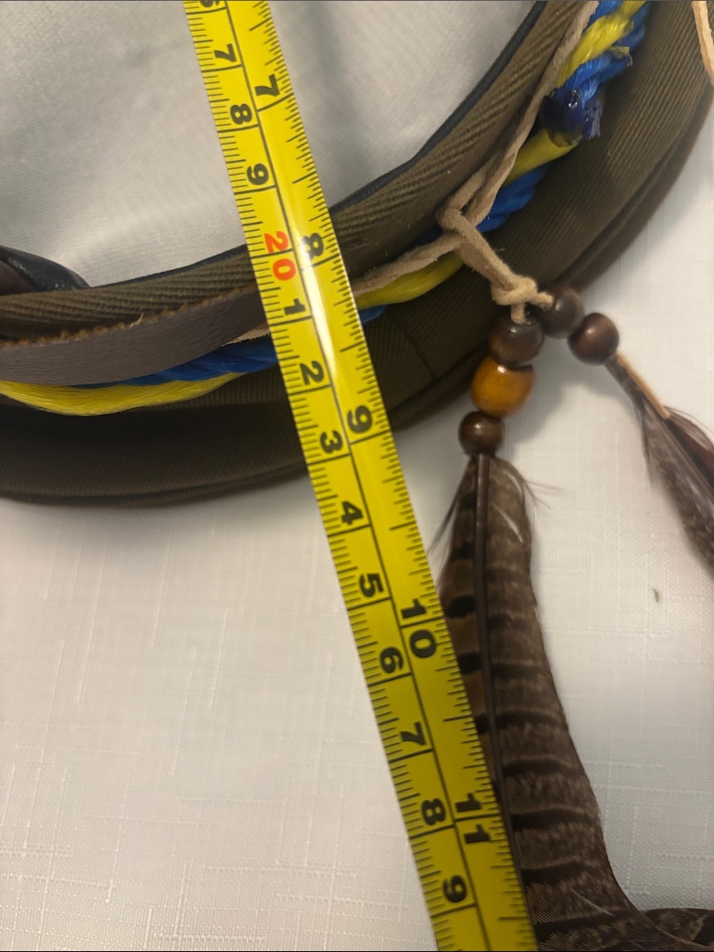 Burning Man custom Military Style Olive Green Peaked Cap w/Braided Trim Peace - Picture 8 of 11